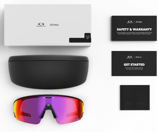 Умные очки Oakley Meta Vanguard Prizm Road Lenses, Black Frame Умные очки Oakley Meta Vanguard Prizm Road Lenses, Black Frame